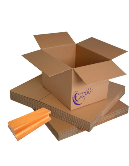 Sello de madera Cajas de papel, madera, cartón y textil