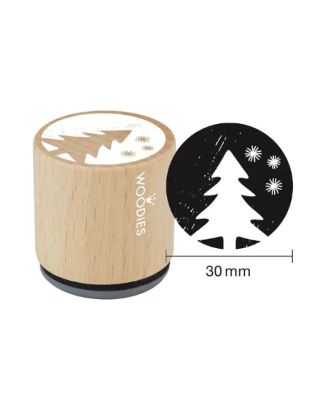 Woodies sellos árbol de Navidad